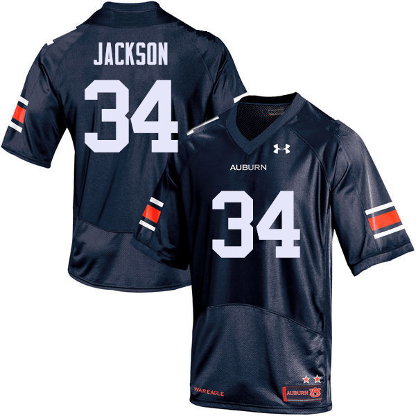 Men's Auburn Tigers #34 Bo Jackson Navy College Stitched Football Jersey